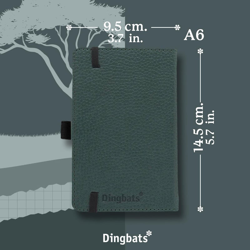 Dingbats* Notebooks Dingbats* - Wildlife A6 Lined Pocket Notebook - PU Leather Hardcover Small Journal for Work  Travel - Pocket  Elastic Closure  Pen Holder  Bookmark - Image 5